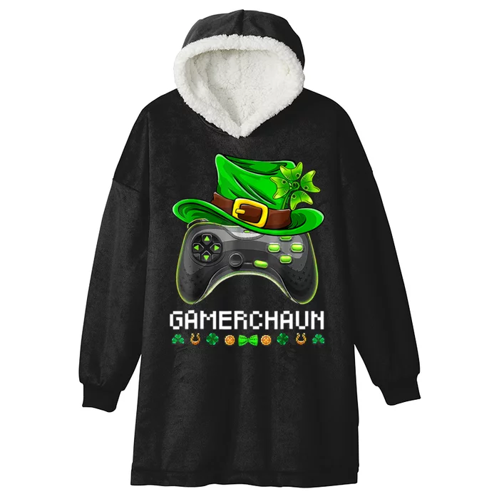 Gamerchaun St Patrick's Day Game Hooded Wearable Blanket