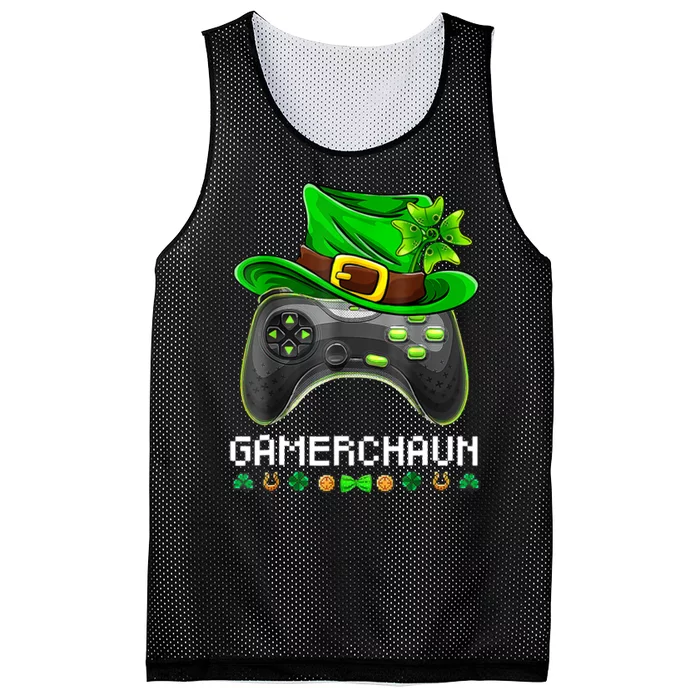 Gamerchaun St Patrick's Day Game Mesh Reversible Basketball Jersey Tank