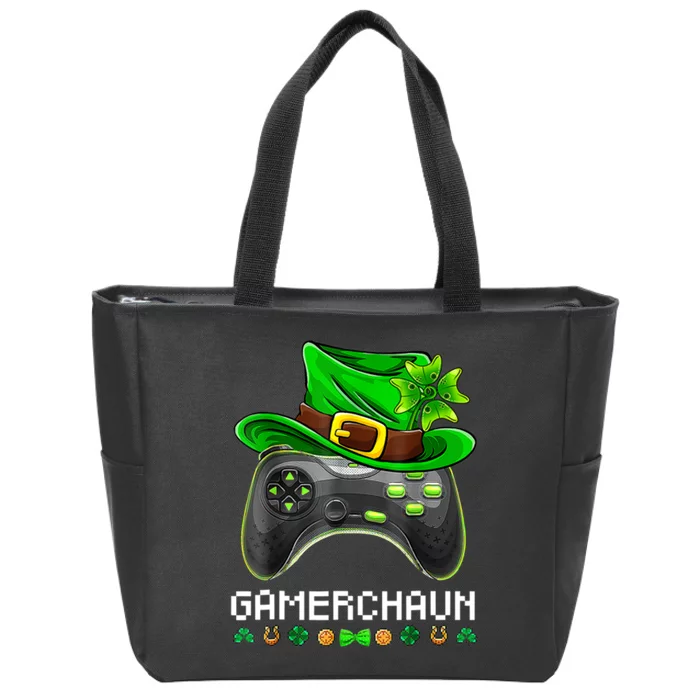 Gamerchaun St Patrick's Day Game Zip Tote Bag