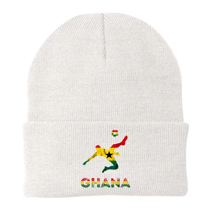 Ghana Soccer Player Ghana Ghanese Roots Evolution Ghana Flag Knit Cap Winter Beanie