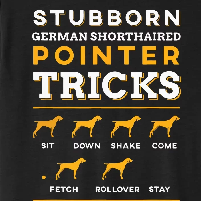 German Shorthair Pointer Funny Dog Silhouette ChromaSoft Performance T-Shirt