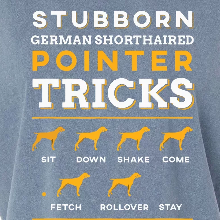 German Shorthair Pointer Funny Dog Silhouette Garment-Dyed Women's Muscle Tee