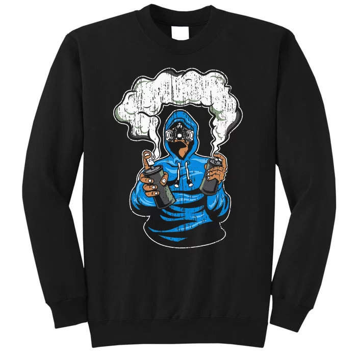 Graffiti Spray Paint Street Art Drawing Artist Tall Sweatshirt