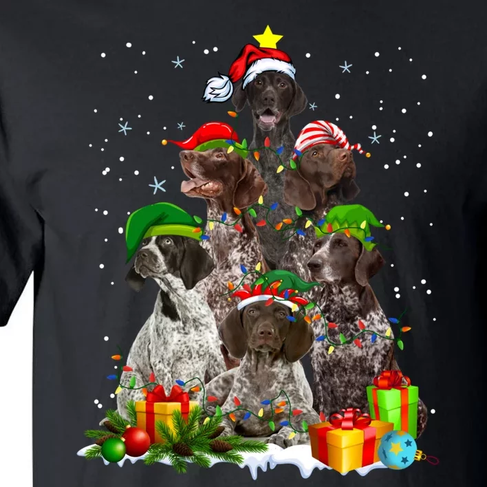 German Shorthaired Pointer Christmas Ree Funny Gsp Mom Tall T-Shirt