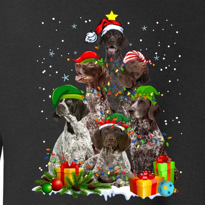 German Shorthaired Pointer Christmas Ree Funny Gsp Mom Toddler Sweatshirt