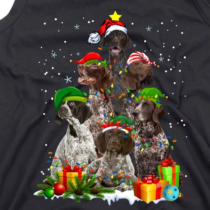 German Shorthaired Pointer Christmas Ree Funny Gsp Mom Tank Top