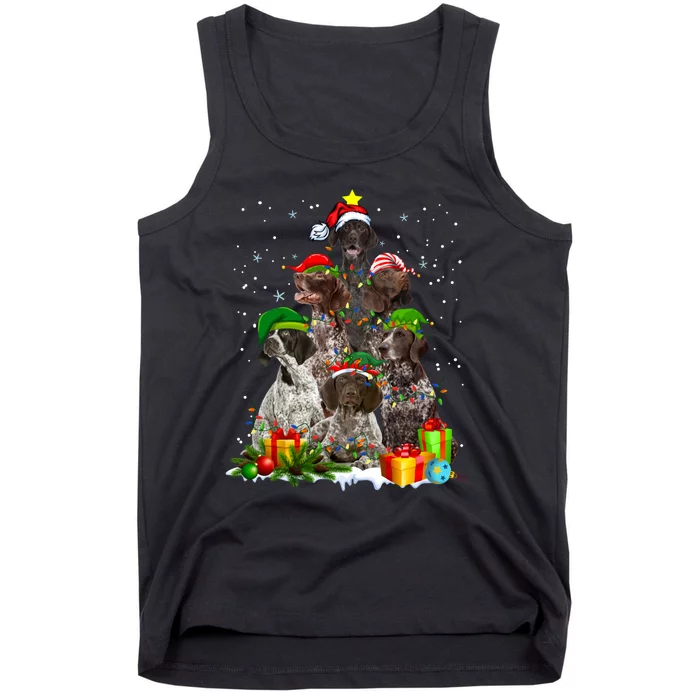 German Shorthaired Pointer Christmas Ree Funny Gsp Mom Tank Top