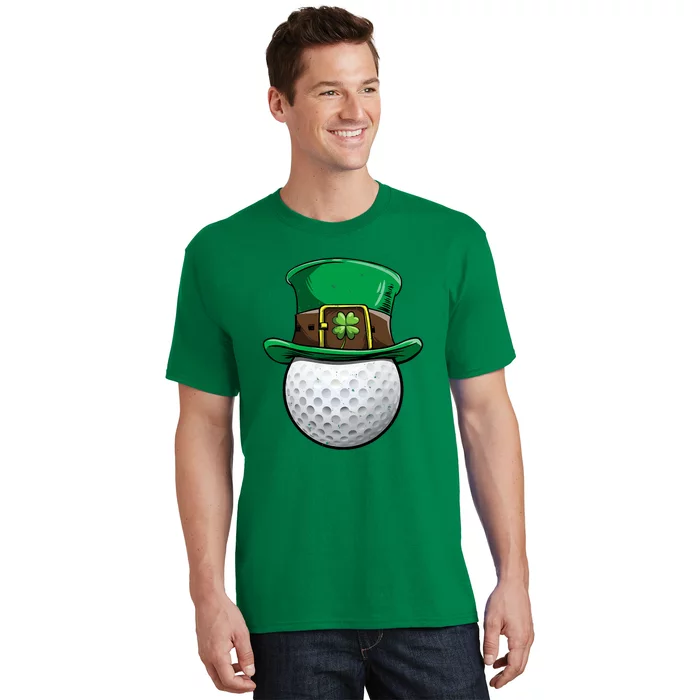 Golf St Patricks Day Men Women Ball Leprechaun Sports Gifts T-Shirt