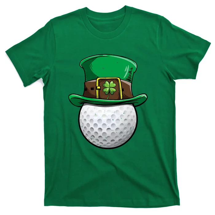 Golf St Patricks Day Men Women Ball Leprechaun Sports Gifts T-Shirt