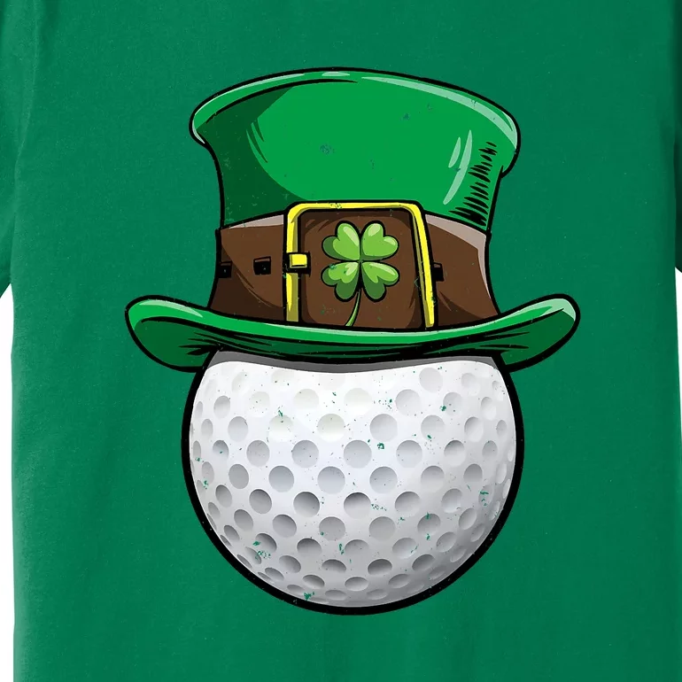 Golf St Patricks Day Men Women Ball Leprechaun Sports Gifts Premium T-Shirt