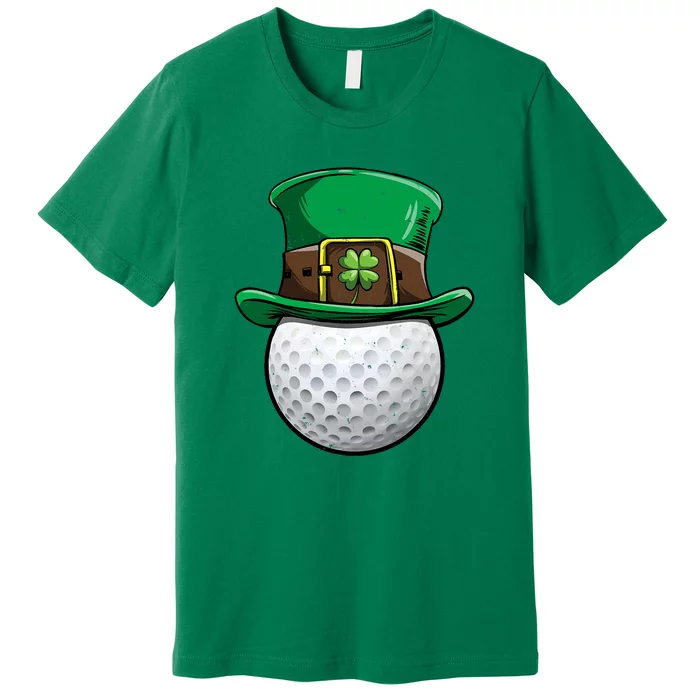 Golf St Patricks Day Men Women Ball Leprechaun Sports Gifts Premium T-Shirt