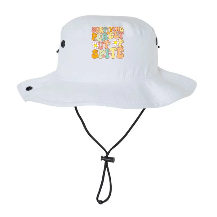 Groovy Surviving Purely Out Of Spite A Humorous Funny Joke Legacy Cool Fit Booney Bucket Hat