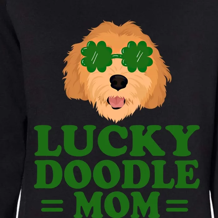 Goldendoodle St Patrick's Day Lucky Doodle Mom Funny Gift Cute Gift Womens California Wash Sweatshirt