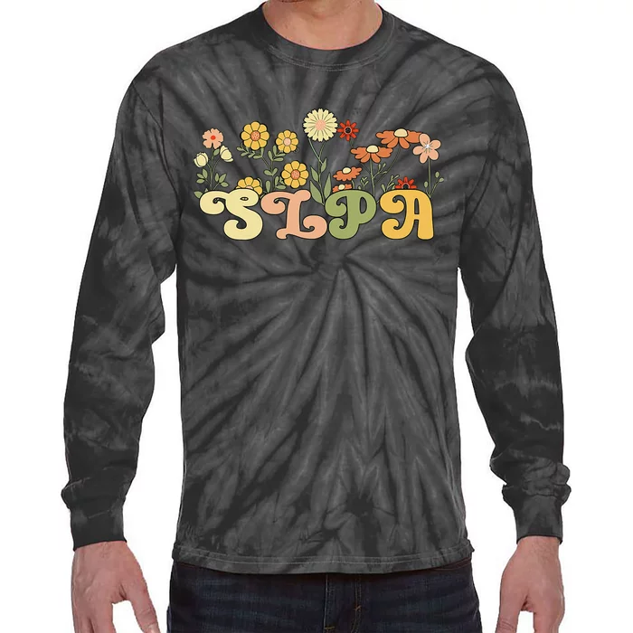 Groovy Speech-Language Pathology Assistant Tie-Dye Long Sleeve Shirt