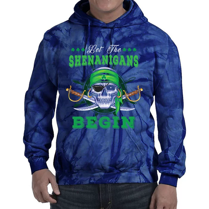 Gasparilla St. Patrick's Pirate Let The Shenanigans Begin Tie Dye Hoodie