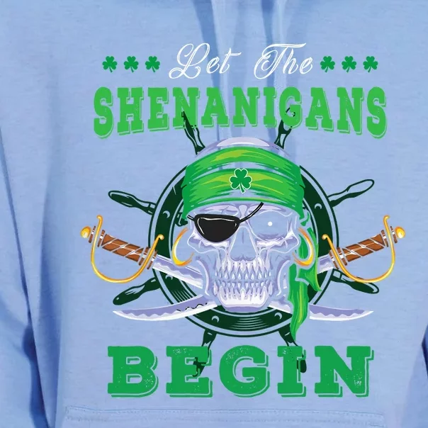 Gasparilla St. Patrick's Pirate Let The Shenanigans Begin Unisex Surf Hoodie