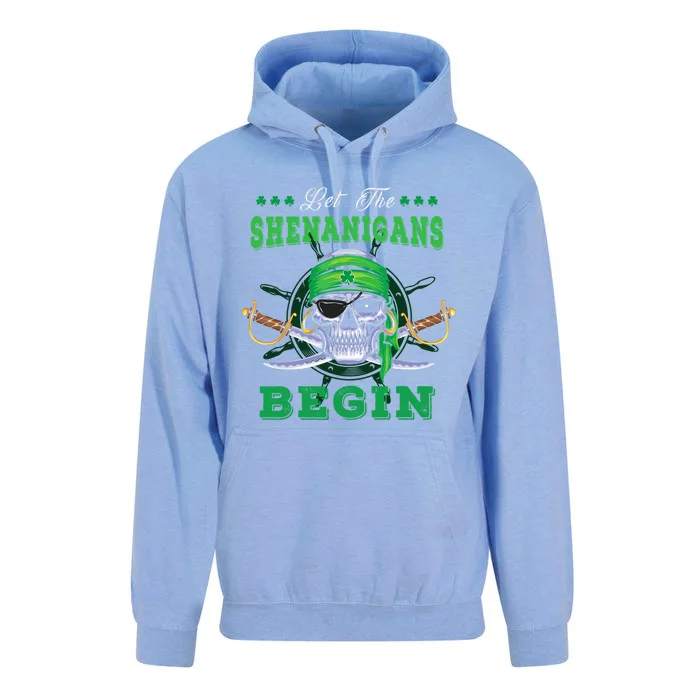 Gasparilla St. Patrick's Pirate Let The Shenanigans Begin Unisex Surf Hoodie