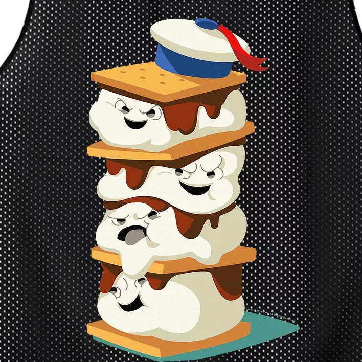 Ghostbuster Stay Puft Marshmallow Mesh Reversible Basketball Jersey Tank