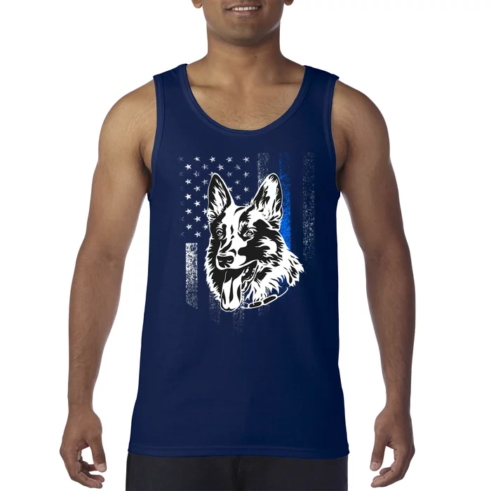 German Shepherd Police Dog Tank Top