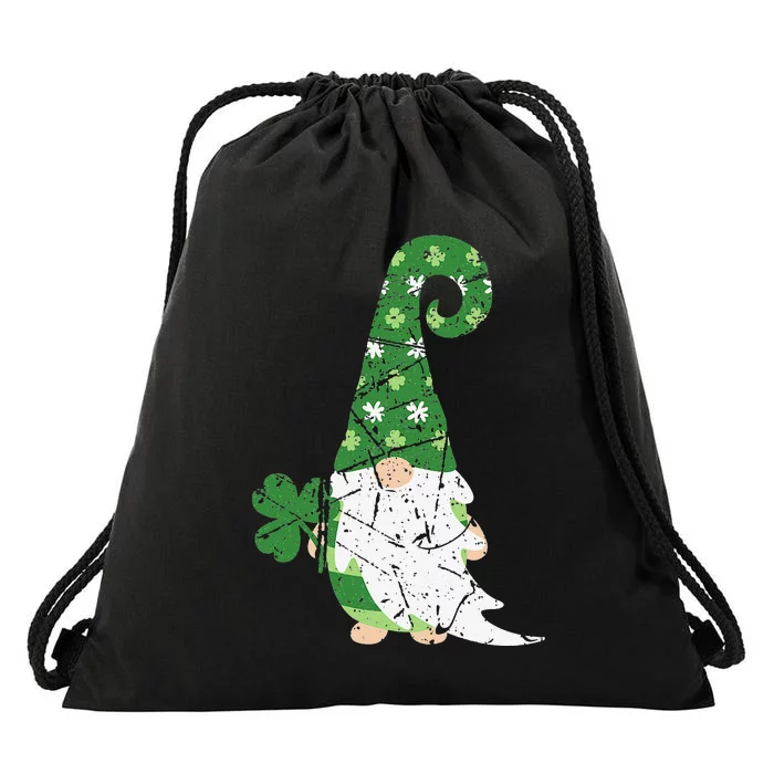 Gnome St. Patricks Day Irish Celebration Shamrock Women Drawstring Bag