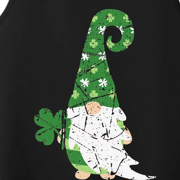 Gnome St. Patricks Day Irish Celebration Shamrock Women Performance Tank