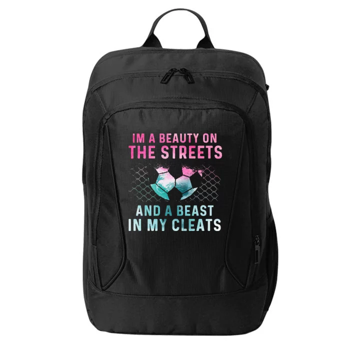 Girl Soccer Player Gifts Team Cleats Mom Goalie Captain City Backpack