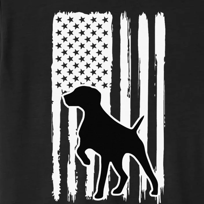 German Shorthaired Pointer American Flag USA Patriot ChromaSoft Performance T-Shirt