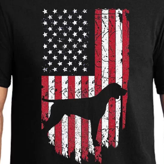 German Shorthaired Pointer Dog Silhouette American Pajama Set