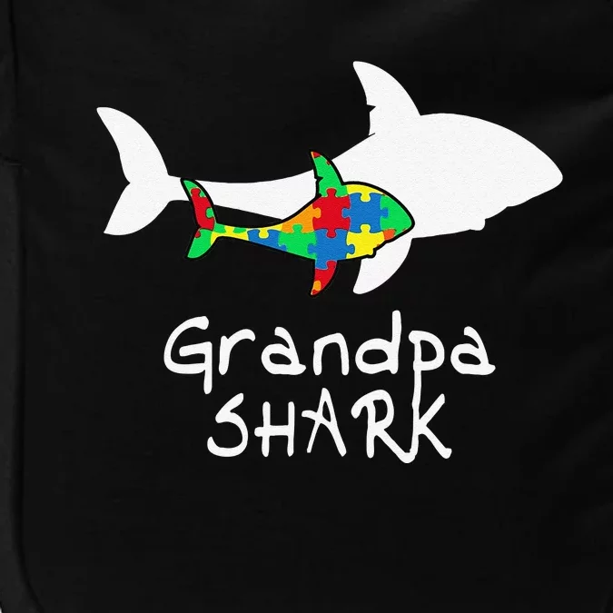 Grandpa Shark Puzzle Piece Cool Autism Awareness Gift Impact Tech Backpack