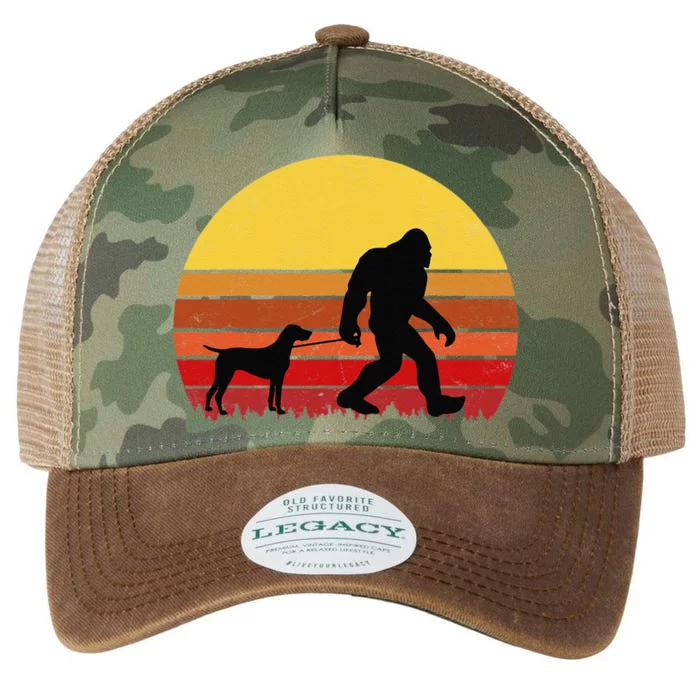 German Shorthaired Pointer Funny Retro Dog Design Legacy Tie Dye Trucker Hat