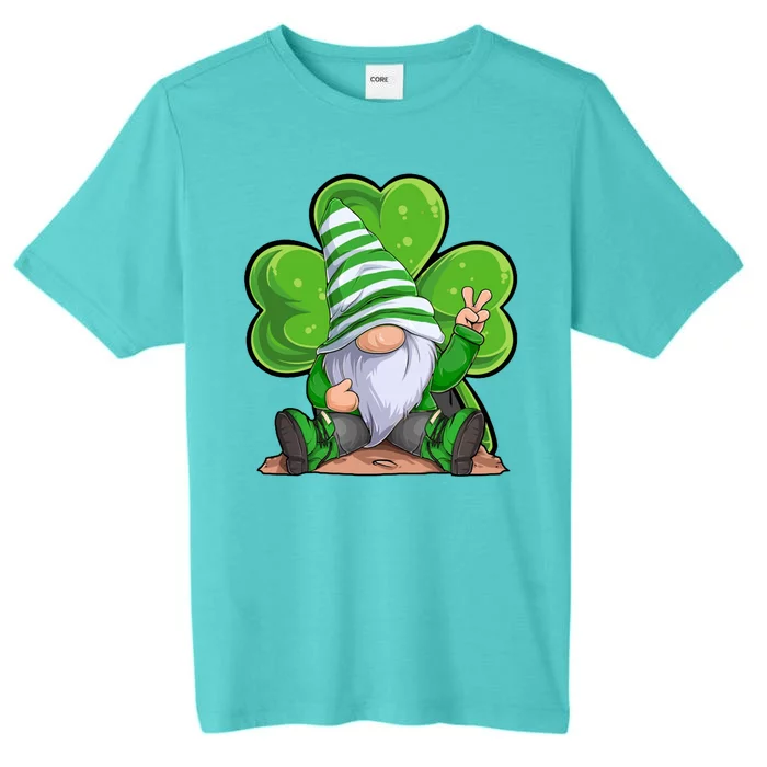 Gnome St Patrick's Day Clover ChromaSoft Performance T-Shirt