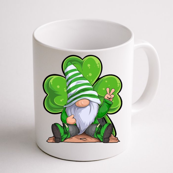 Gnome St Patrick's Day Clover Front & Back Coffee Mug