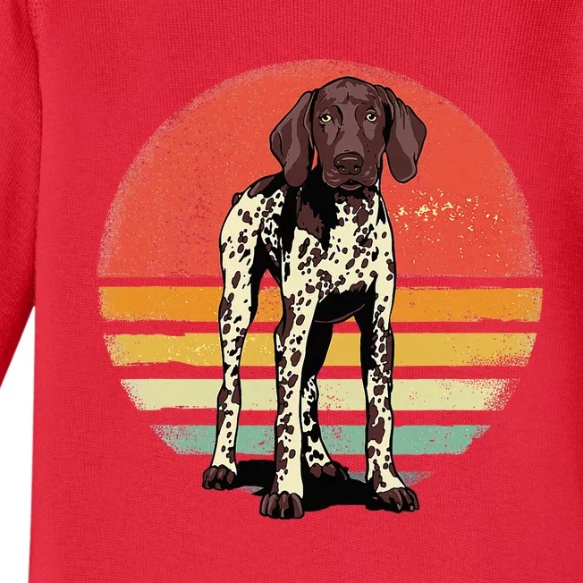 German Shorthaired Pointer Gsp Pet Baby Long Sleeve Bodysuit