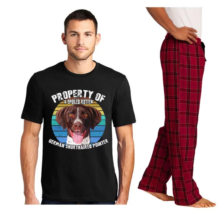 German Shorthaired Pointer Property Of Retro Cute Dog Pajama Set