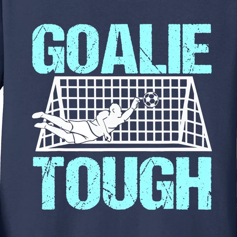 Goalie Soccer Player Goalkeeper Team Keeper Sport Goaltender Kids Long Sleeve Shirt