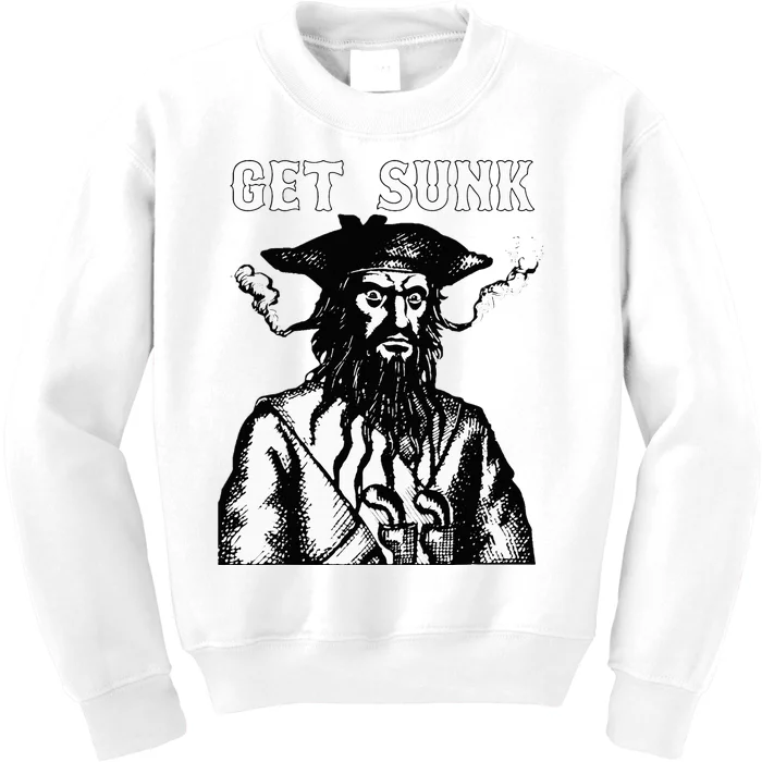 Get Sunk Pirate Sea Thieves Of Oceans Kids Sweatshirt