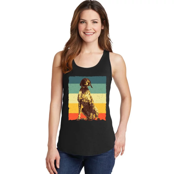 German Shorthaired Pointer Art GSP Dog Lover Ladies Essential Tank