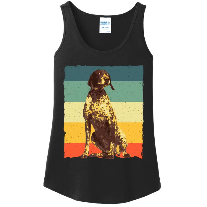 German Shorthaired Pointer Art GSP Dog Lover Ladies Essential Tank