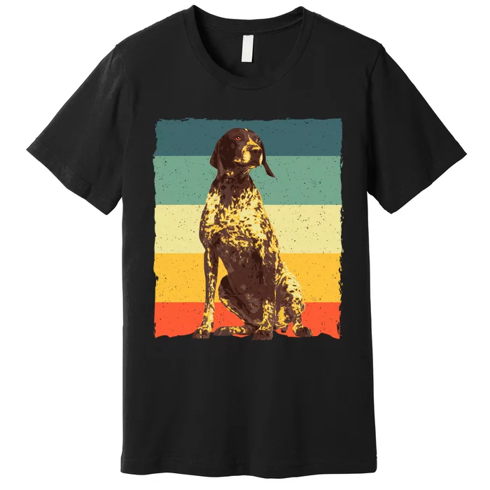 German Shorthaired Pointer Art GSP Dog Lover Premium T-Shirt