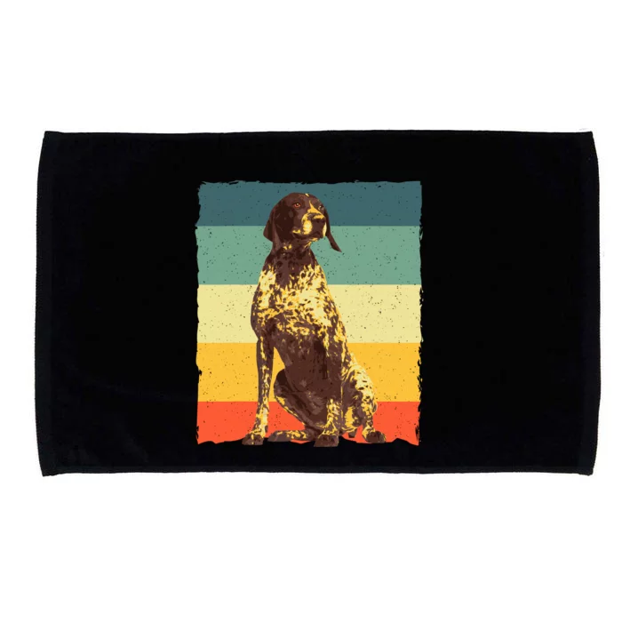 German Shorthaired Pointer Art GSP Dog Lover Microfiber Hand Towel