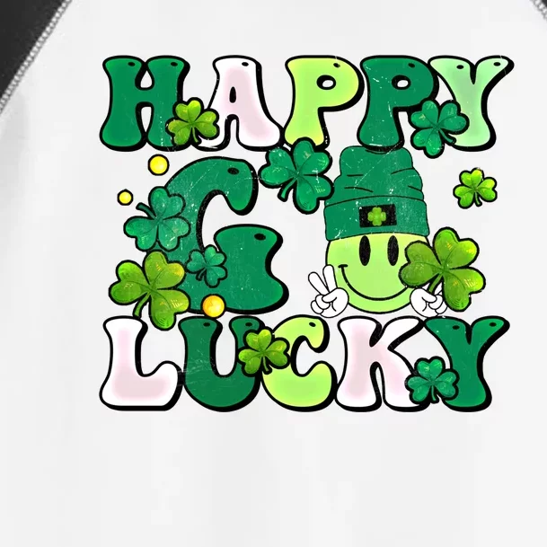 Groovy St Patrick's Day Happy Go Lucky Meaningful Gift Toddler Fine Jersey T-Shirt