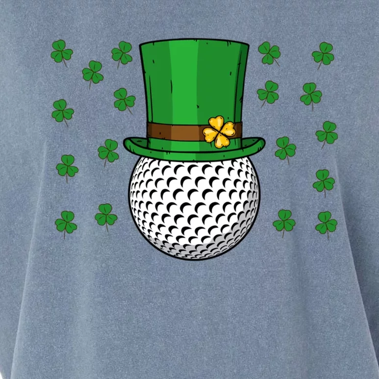 Golf St Patricks Day Ball Leprechaun Gift Garment-Dyed Women's Muscle Tee