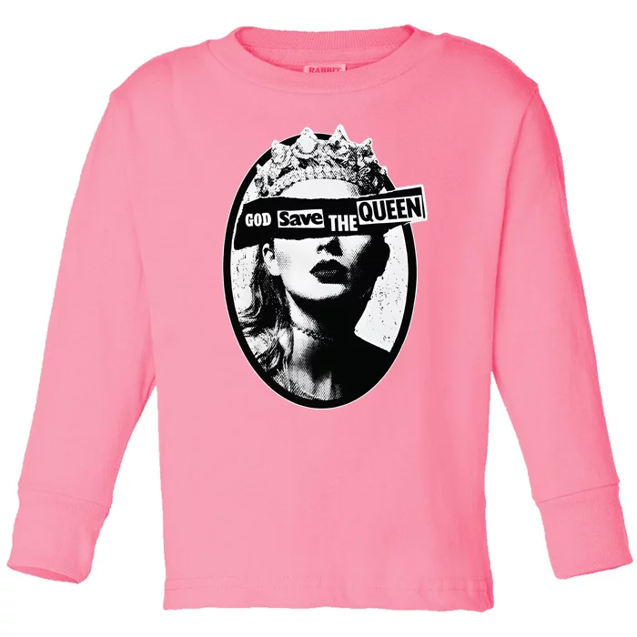 God Save Queen Reputation Era Toddler Long Sleeve Shirt