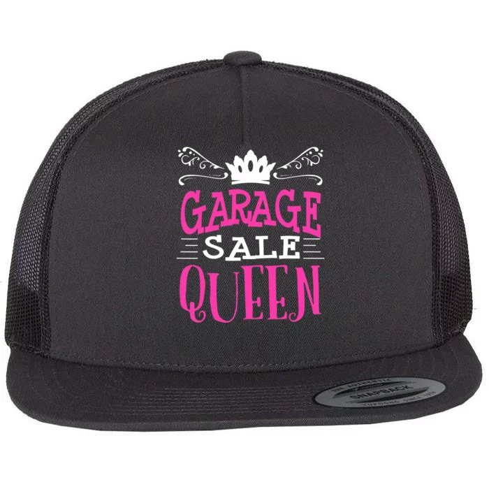 Garage Sale Queen Funny Thrifting Yard Saling Gag Gift Wo Flat Bill Trucker Hat