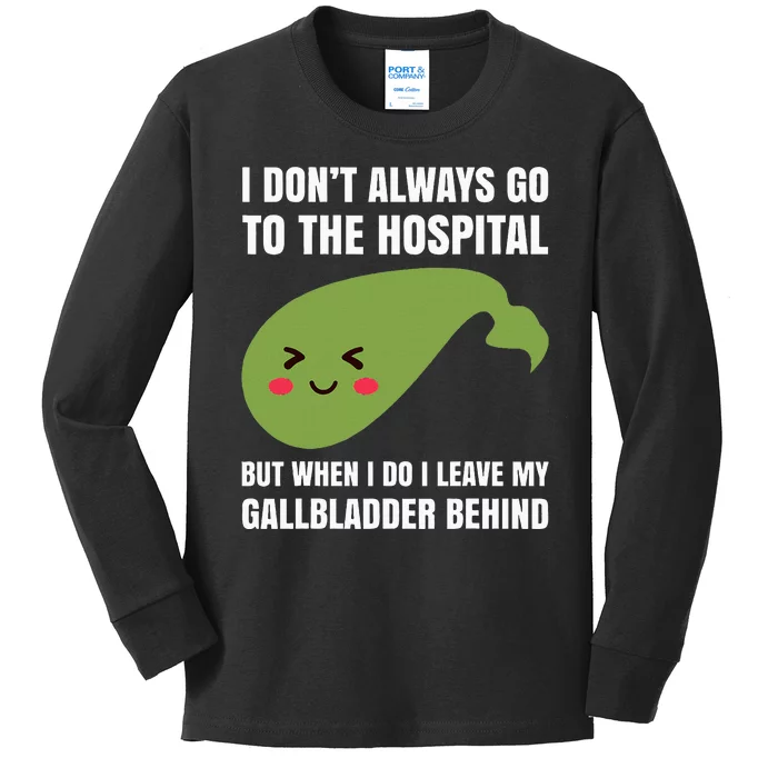 Gallbladder Surgery Removal Recovery Kids Long Sleeve Shirt