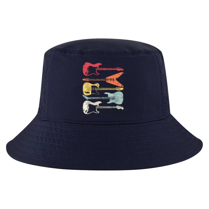 Guitar Shirts Retro Style Gift For Guitarist Cool Comfort Performance Bucket Hat