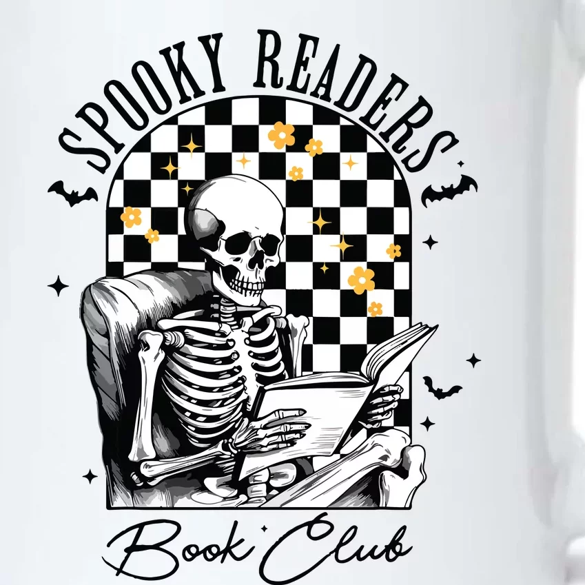 Groovy Spooky Readers Book Club Skeleton Book Lovers Bookish Black Color Changing Mug