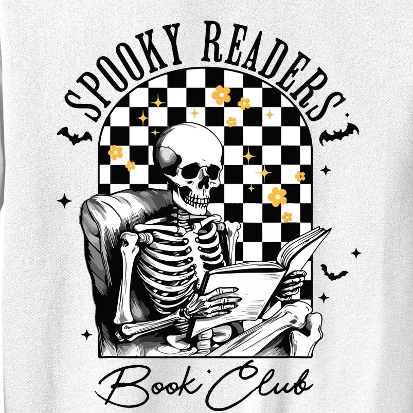 Groovy Spooky Readers Book Club Skeleton Book Lovers Bookish Sweatshirt