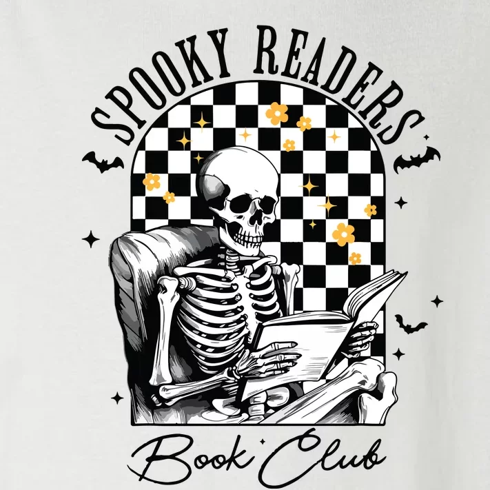 Groovy Spooky Readers Book Club Skeleton Book Lovers Bookish Toddler Long Sleeve Shirt