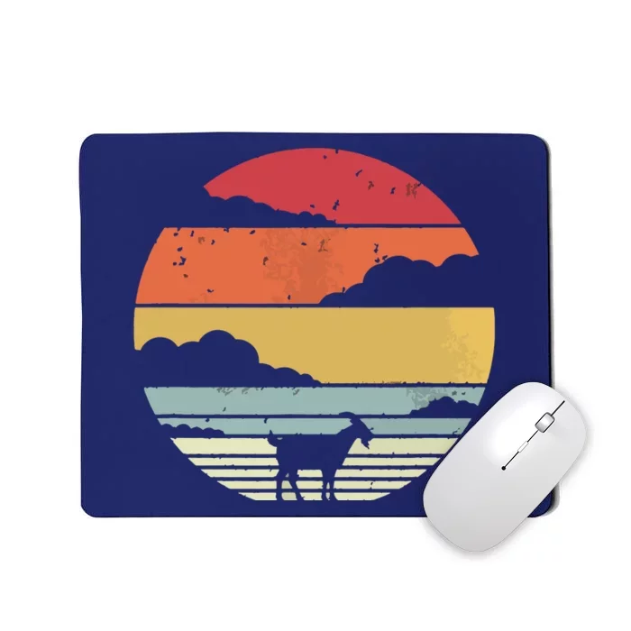 Goat Shirts Retro Style Goat Mousepad